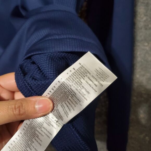 NEW Adidas 3-Stripes Double Knit Quarter-Zip Pullover Golf Top A482 Mens XL READ - Picture 10 of 11